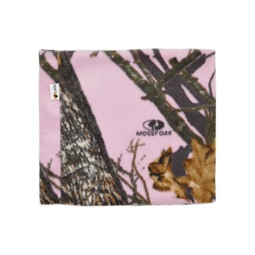 Lupa Handgefertigter Unisex-Doppelschicht-Mikrofleece-Halswärmer – Halsgamaschen für Männer – Winter-Halswärmer für Frauen (MossyOakPink) von Lupa