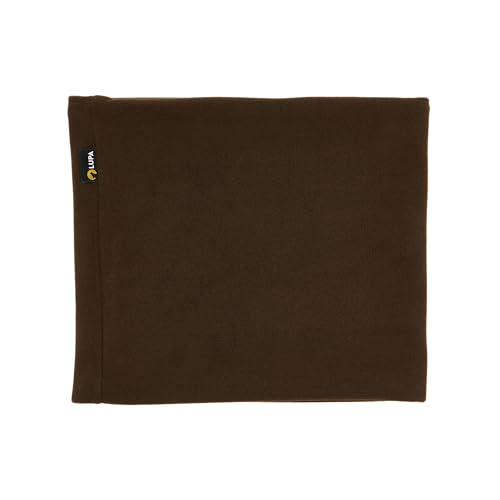 Lupa Handgefertigter Unisex-Doppelschicht-Mikrofleece-Halswärmer – Halsgamaschen für Männer – Winter-Halswärmer für Frauen (Schokolade) von Lupa
