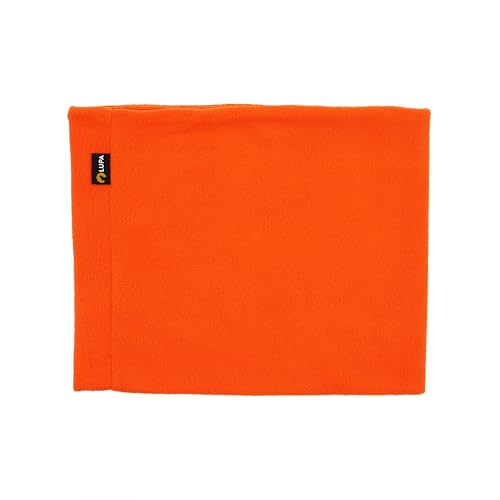 Lupa Handgefertigter Unisex-Doppelschicht-Mikrofleece-Halswärmer – Halsgamaschen für Männer – Winter-Halswärmer für Frauen (Sunset Orange) von Lupa