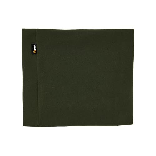 Lupa Handgefertigter Unisex-Doppelschicht-Mikrofleece-Halswärmer – Halsgamaschen für Männer – Winter-Halswärmer für Frauen (Waldgrün) von Lupa