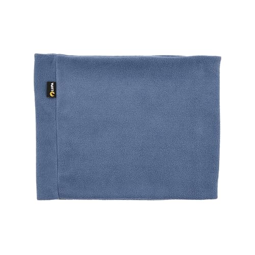 Lupa Handgefertigter Unisex-Doppelschicht-Mikrofleece-Halswärmer – Halsgamaschen für Männer – Winter-Halswärmer für Frauen (blau) von Lupa
