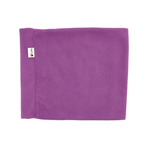Lupa Handgefertigter Unisex-Doppelschicht-Mikrofleece-Halswärmer – Halsgamaschen für Männer – Winter-Halswärmer für Frauen (hellviolett) von Lupa
