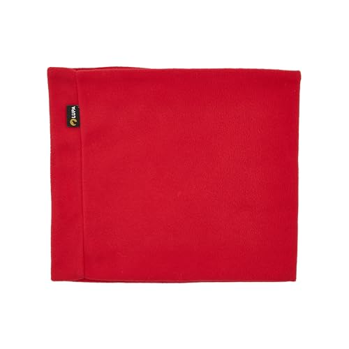 Lupa Handgefertigter Unisex-Doppelschicht-Mikrofleece-Halswärmer – Halsgamaschen für Männer – Winter-Halswärmer für Frauen (rot) von Lupa