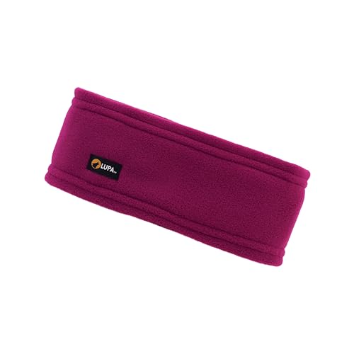 Lupa Handgefertigtes Unisex-Stirnband aus dreilagigem Mikrofleece – Stirnband-Ohrenwärmer – Ohrenwärmer für Damen und Herren – Ohrenabdeckung (Fuchsia) von Lupa
