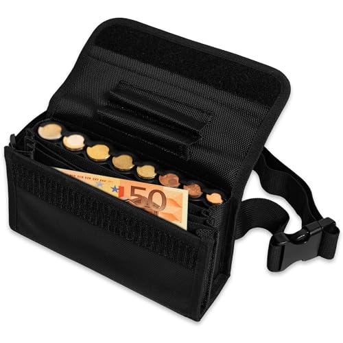 Lupacia Kellnertasche, Geld-Organizer, Münzsortierer, ideal für Taxifahrer oder Bauchtasche, professionell, robust und verstellbar Lupacia Kellnertasche, Geld-Organizer, Münzsortierer, ideal für Taxifahrer oder Bauchtasche, professionell, robust und verstellbar von Lupacia