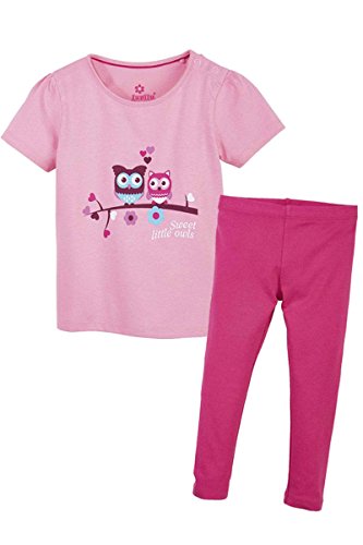 Lupilu Pure Collection Klein Kinder Pyjama Mädchen 100% Bio Baumwolle Rosa/Pink 98/104 von Lupilu Pure Collection