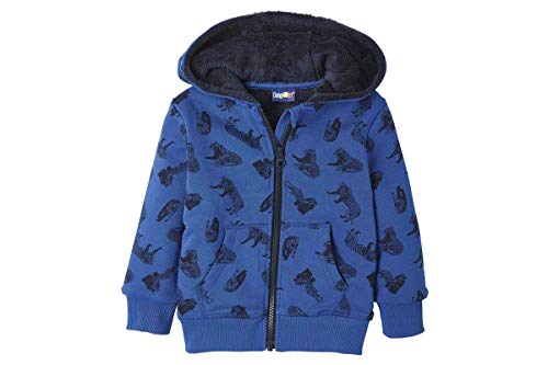 Lupilu Jungen Sweatjacke - Kapuzenjacke Teddyfleece Blau 110/116 von Lupilu