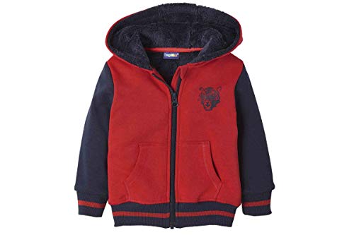 Lupilu Jungen Sweatjacke - Kapuzenjacke Teddyfleece Rot 98/104 von Lupilu