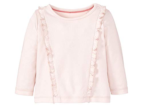 Lupilu Pure Collection Mädchen Langarmshirt 100% Bio-Baumwolle Rosa 74/80 von Lupilu