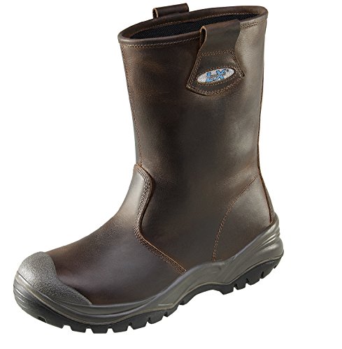 Lupriflex 1 Paar Aqua Offshore Profi Wasserdichter Sicherheits-Schlupfstiefel, S3, Schuhweite 11,5 Braun Größe 44 von Lupriflex