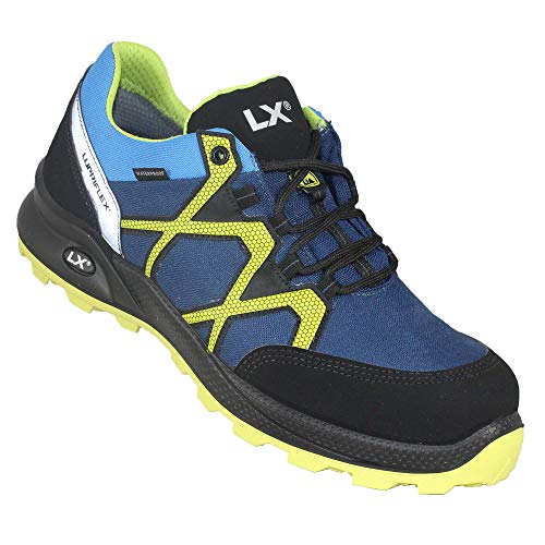 Lupriflex 1 Paar Rapid Mid Wasserdichter Sicherheitshalbschuh, Superleicht, S3, Schuhweite 11,5 Blau/Gelb Größe 44 von Lupriflex
