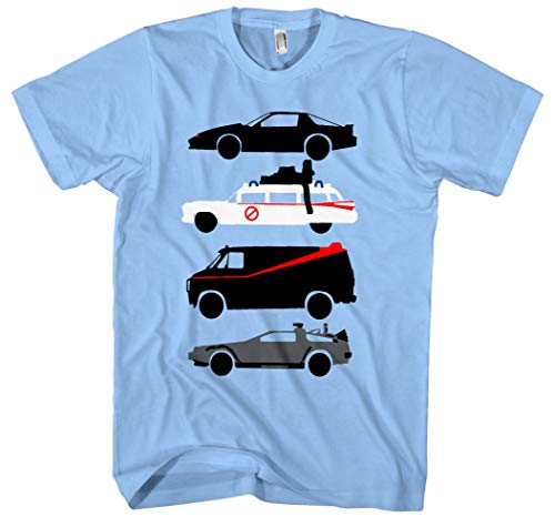 Kult Cars T-Shirt | A-Team | Ghostbusters | Knight Rider | Back to Future | Fun (XL) von Lupsty