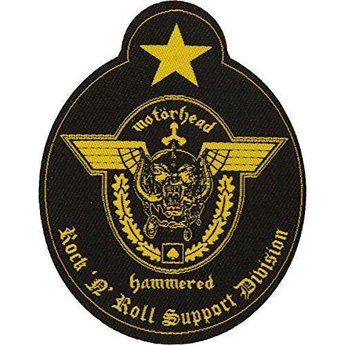 Motorhead Herren Support Division Woven Patch schwarz von Lupsty