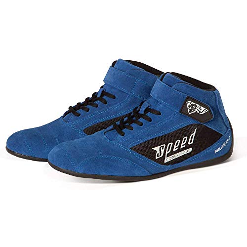 Speed Kartschuhe Milan KS-2 -Premium Kart Schuhe - Diverse Farben (Blau, 43) von Lupsty