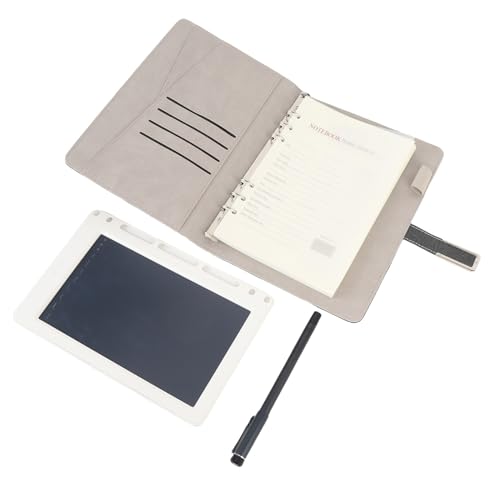 Digital Smart Pen, Smart Notebook und Writing Board Set, Digitales Notebook mit Echtzeitsynchronisierung Zum Digitalisierung, Speichern und Freigeben von Papiernoten (Black) von Luqeeg