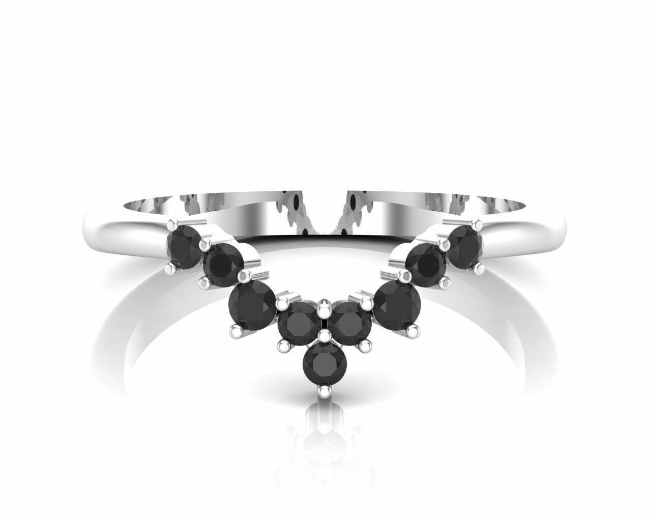 Geschwungener Ehering, Sterling Silber Gebogener Ring, Zierliche Verlobungsring Für Frauen, Stapelring Band Ring, Jahrestag Geschenk Sie, Brautring von Luralor