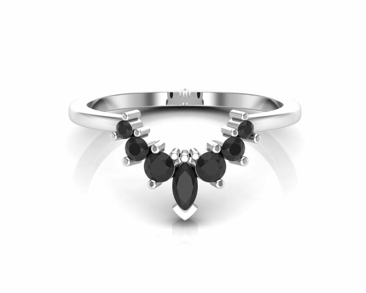 Geschwungener Ehering, Sterling Silber Ring, Zierliche Verlobungsring Für Frauen, Stapelring, Jahrestag Geschenk Sie, Brautring von Luralor