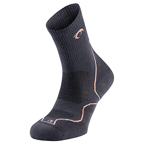 LURBEL Tierra Magma W Trekkingsocken, nahtlose Socken, atmungsaktiv und geruchshemmend, Wandersocken, Damensocken, Marengo-Koralle, 42 von Lurbel