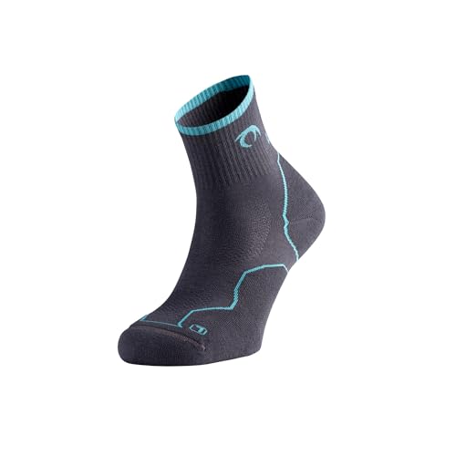 Lurbel Tierra Three Anti-Blasen-Socken, Wandersocken, Wandersocken, nahtlose und atmungsaktive Unisex-Socken., hellblau, L von Lurbel