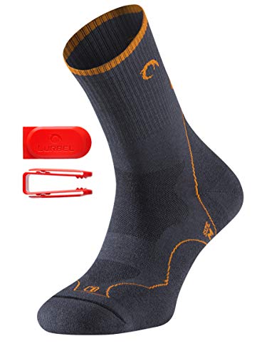 Lurbel TIERRA leichte Premium Sommer Wandersocken / Trekkingsocken, antibakteriell, mittlere Polsterung (ergonomisch), Damen & Herren, inkl. Clip von Lurbel