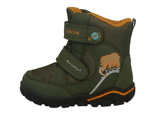 Lurchi 63L1083008 Schneestiefel, Moss Green-Yellow, 26 EU Weit von Lurchi