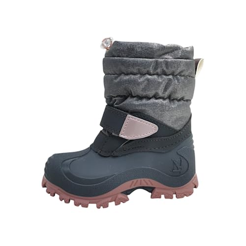 Lurchi Kinderschuhe Mädchen Klett Gummistiefel Grau Freizeit, Schuhgröße:35 EU von Lurchi