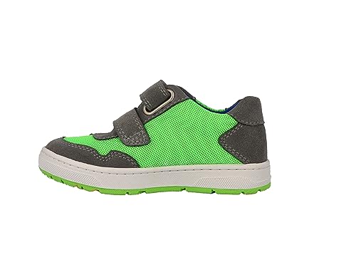 Lurchi 74L1103003 Sneaker, Grey-neon Green, 26 EU Weit von Lurchi