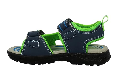 Lurchi 74L1303002 Sandal, Navy-neon Green, 31 EU Weit von Lurchi