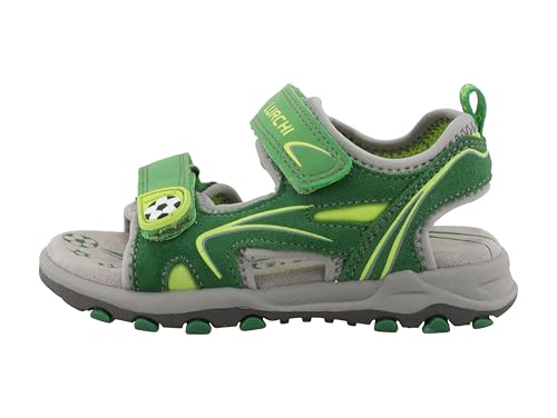 Lurchi Jungen 95l0063002 Sandale, Dkgreen Lime, 26 EU Weit von Lurchi