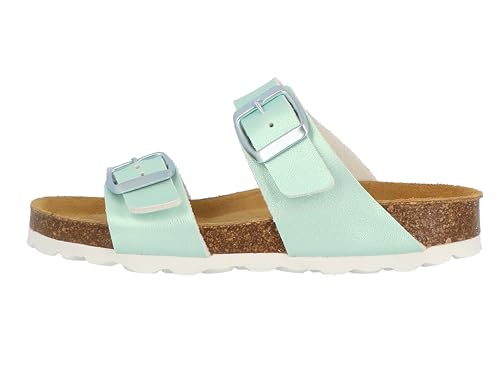 Lurchi 95L7003008 Schiebe-Sandalen, Turkis, 33 EU von Lurchi