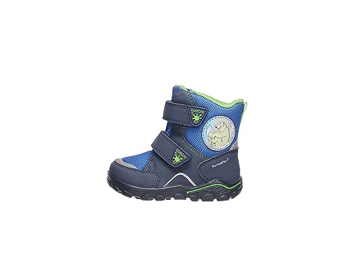 Lurchi Baby-Jungen Kalle-Sympatex Lauflernschuh, DK Blue APPLEGREEN, 24 EU Weit von Lurchi