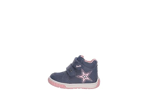 Lurchi Baby-Mädchen JUL-TEX Lauflernschuh, Navy Rose, 22 EU von Lurchi