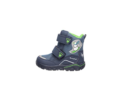 Lurchi Baby-Mädchen Kalmy-Sympatex Sneaker, Dk Blue Applegreen, 21 EU Weit von Lurchi