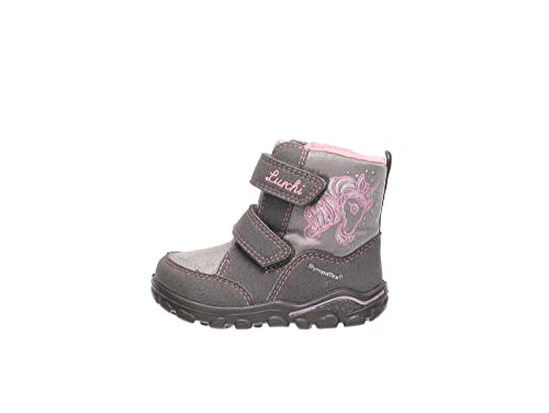 Lurchi Baby-Mädchen Kamilye-Sympatex Sneaker, Grey Pink, 20 EU Weit von Lurchi