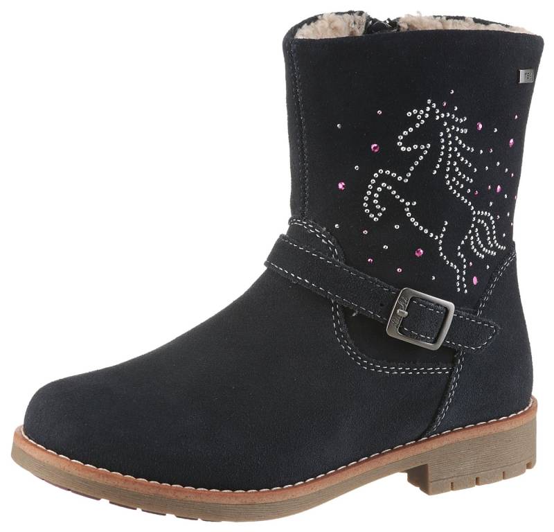 Lurchi Freya TEX, WMS mittel Winterboots Stiefel mit Glitzer-Pferd, Größenschablone zum Download von Lurchi