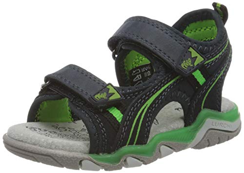 Lurchi Jungen Bennet Plateausandalen, Grün (Navy Green 42), 31 EU von Lurchi