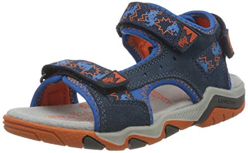 Lurchi Jungen Brian Riemchensandalen, Blau (Jeans Orange 22), 25 EU von Lurchi