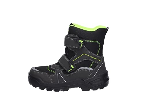 Lurchi Jungen Kolt-sympatex Schneestiefel, Black Neon Yellow, 36 EU Weit von Lurchi