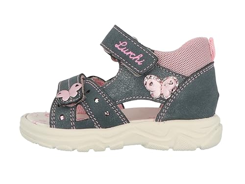 Lurchi Jungen Mädchen 74L2013005 Sandale, Jeans, 25 EU von Lurchi