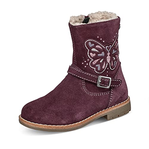 Lurchi Jungen Mädchen FILIZ-TEX Halblange Stiefel, Burgundy, 28 EU von Lurchi