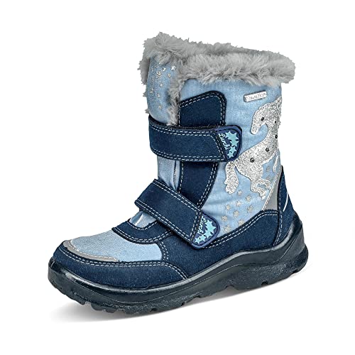 Lurchi Jungen Mädchen Karli-Sympatex Stiefelette, Atlantic Blue, 27 EU von Lurchi