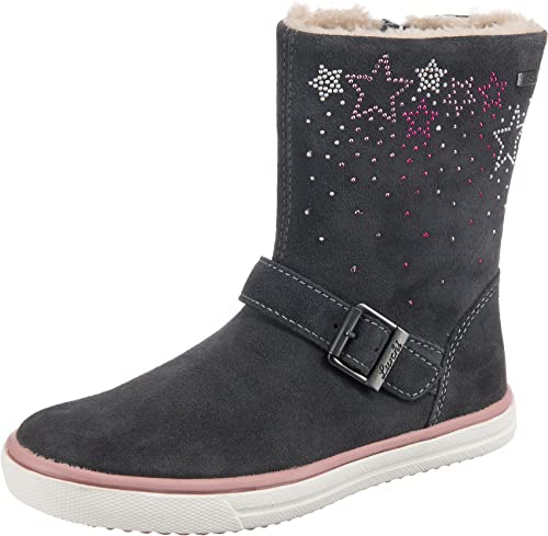 Lurchi Jungen Mädchen Solea-tex Halblange Stiefel, Charcoal, 27 EU von Lurchi