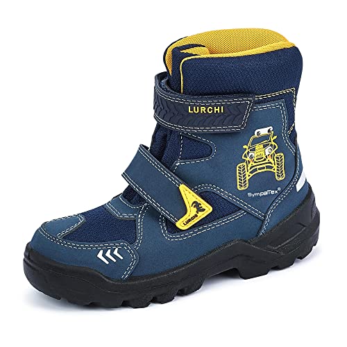 Lurchi Kazim-Blinker Jungen Klettstiefel in Gelb, Größe 35 von Lurchi