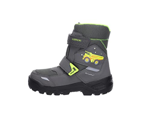 Lurchi Jungen Kobo-sympatex Schneestiefel, Grey Dazzling Green, 28 EU Weit von Lurchi