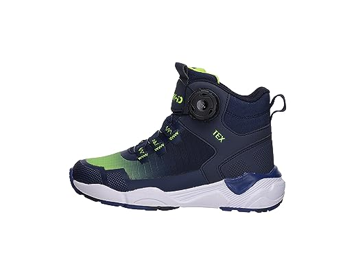 Lurchi Leroy-TEX Sneaker, Navy Blue Lime, 31 EU von Lurchi