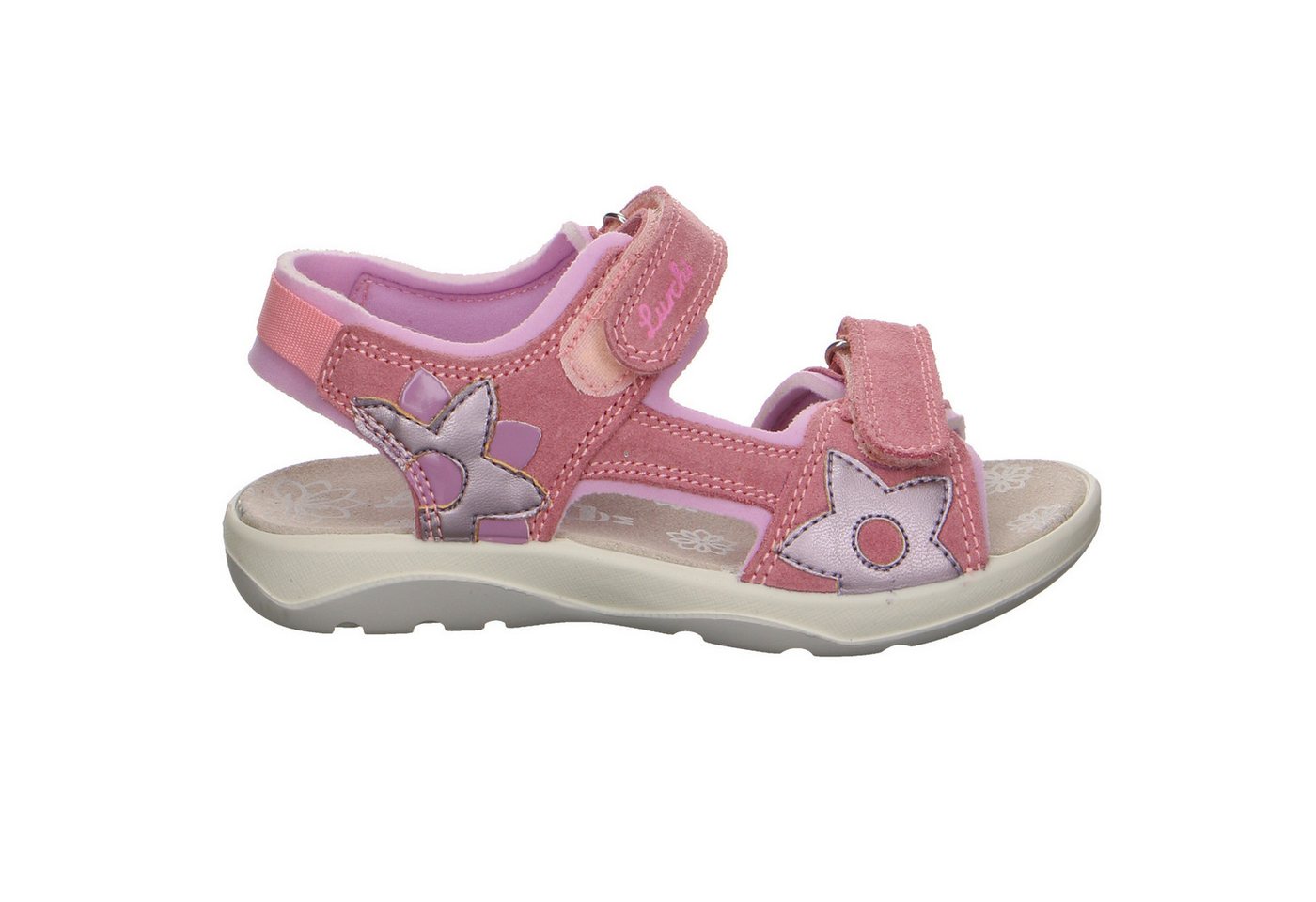 Lurchi Lurchi Fia Velour Sandalen Mädchen rot Sandale von Lurchi