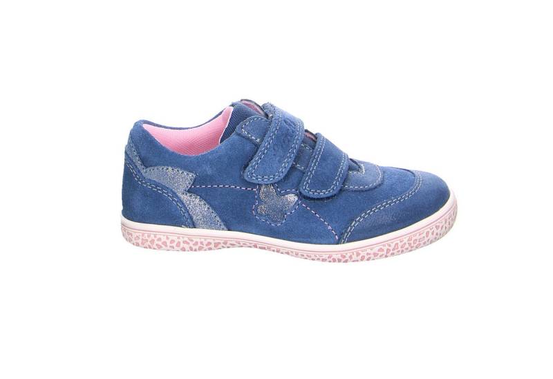 Lurchi Lurchi Tilda Velour Klettschuhe Mädchen blau Klettschuh von Lurchi