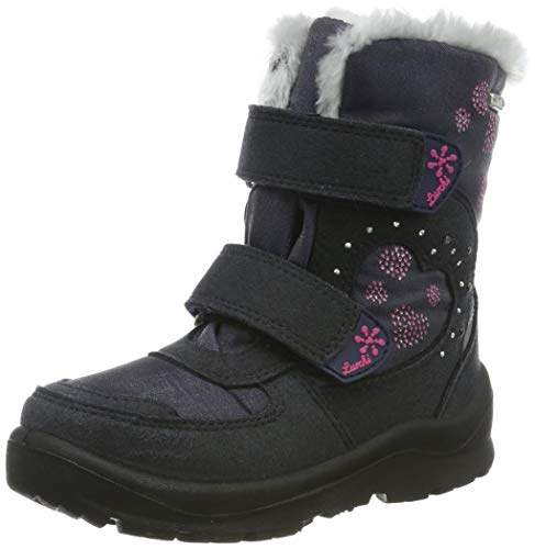 Lurchi Mädchen Kimmi-Sympatex Schneestiefel, Blau (Atlantic Fuchsia 42), 32 EU von Lurchi