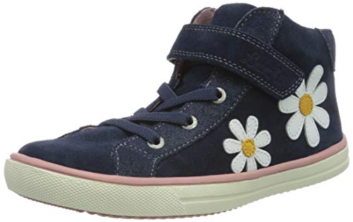 Lurchi Mädchen SIBBI Hohe Sneaker, Blau (Navy 32), 30 EU von Lurchi