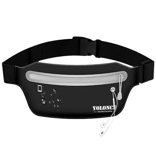 Bauchtasche Herren Damen Sport,Bauchtasche Geschenke für Damen und Herren Läufer, Bauchtasche Damen und Herren（schwarz） von LureLuxe